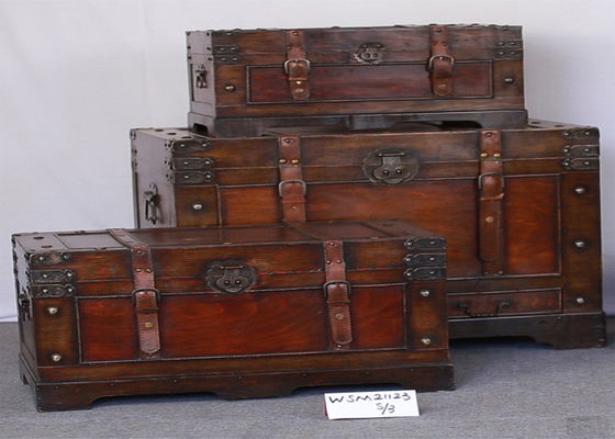 Red Brown 17kg Load L76 Wooden Blanket Chest